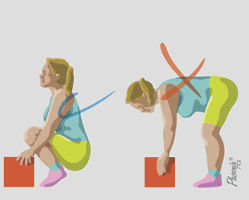Postura correta para levantar objetos: dicas e orientações posturais em osteoartrite